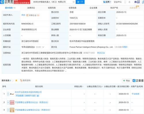 平治信息攜手成立未來伙伴智能機器人公司，深化信息系統集成服務新布局